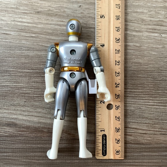 Vintage 1997 Bandai Power Ranger Silver Action figure Mighty Morphin PowerRanger - Picture 4 of 6